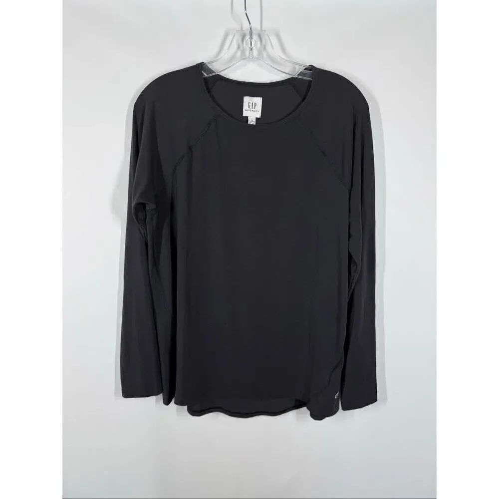 GAP maternity long sleeve black top size medium